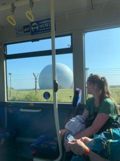 On the bus back to Mundesley to pick up the car. There was a 100 metre sprint to the bus stop, most unwelcome at the end of this very long 15 mile day!